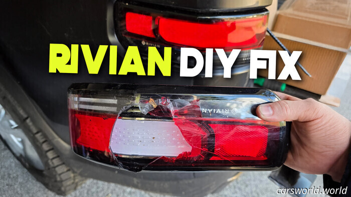 La Reparación De BRICOLAJE Del Propietario De Rivian Ahorra Miles Después De Un Percance Y Nos Enseña Una Lección | Carscoops